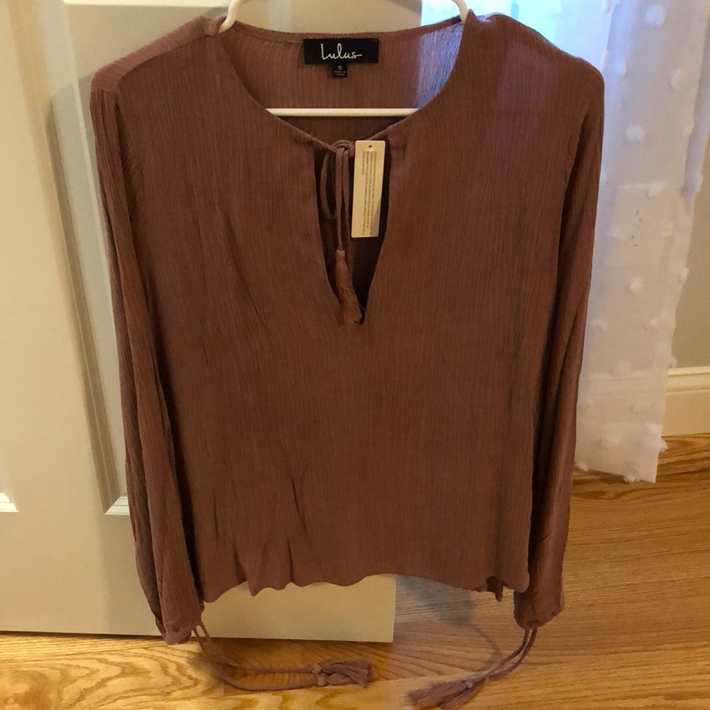 Brand new mauve long sleeve